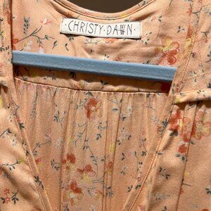 Christy Dawn "Dawn" dress in peach floral, size small
